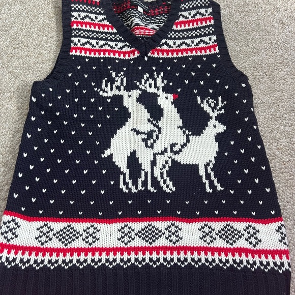 XL Reindeer humping other reindeer ugly Christmas vest by Skedouche. - Picture 1 of 7